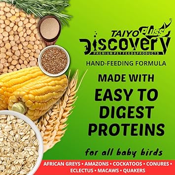 Taiyo Pluss Discovery Hand Feeding Formula for All Baby Birds - 250 g Pouch Bird Food