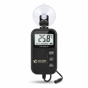 Golden Aquarium High-Precision Digital LCD Thermometer with Waterproof Sensor Probe